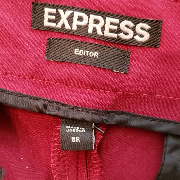 NWT Express Burgundy dress pant - Picture 8 of 8